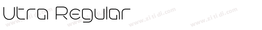 Utra Regular字体转换